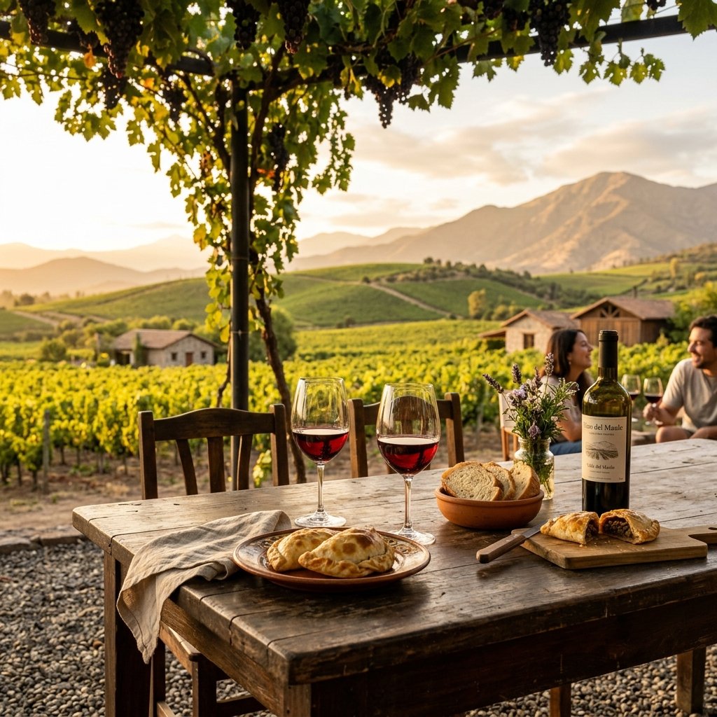 Gastronomía y vinos de turismo rural en el Maule